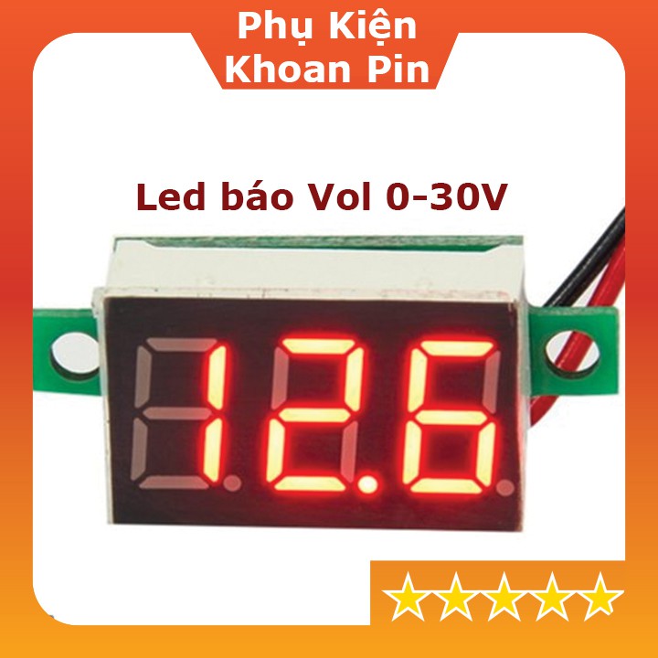Led báo volt, dãy đo 0V - 30V DC ( P010)