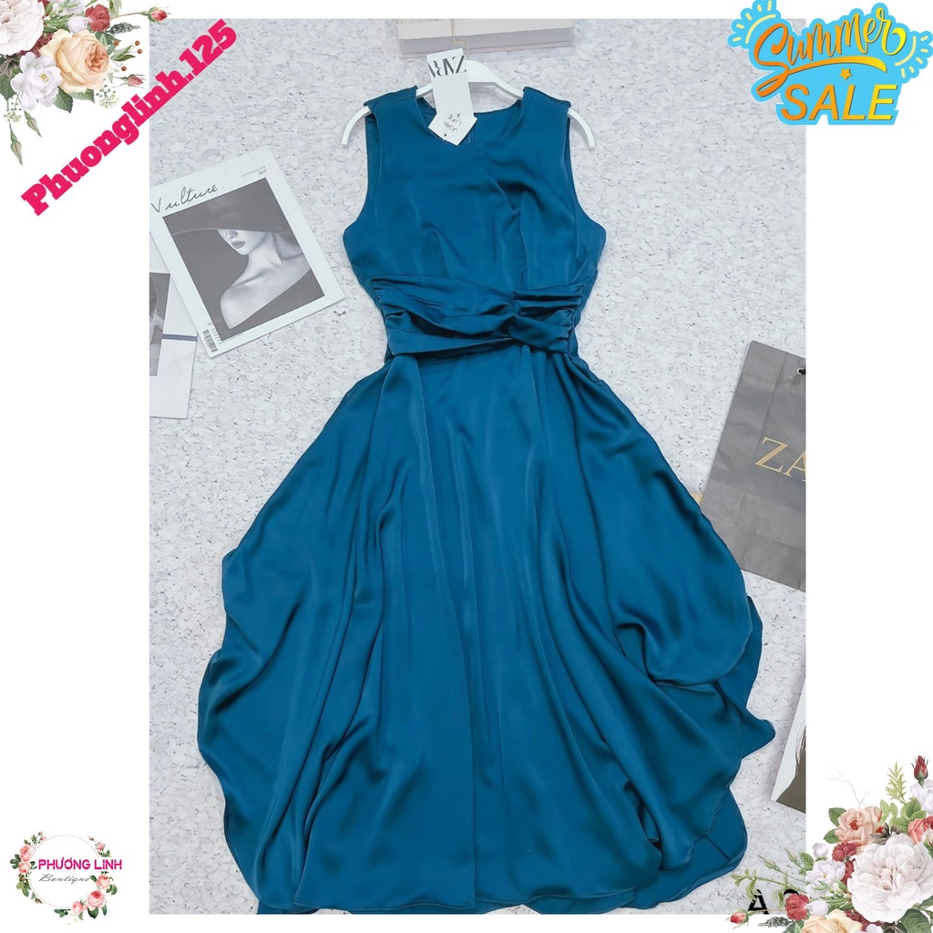 VÁY XANH NB  XÒE LY EO | BigBuy360 - bigbuy360.vn