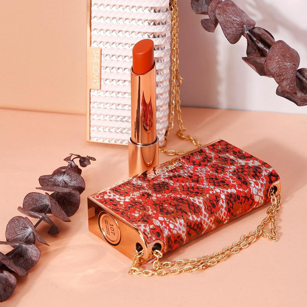 [Hàng mới về] Son môi SHELOVES thiết kế kiểu túi xách xinh xắn 6 màu tùy chọn