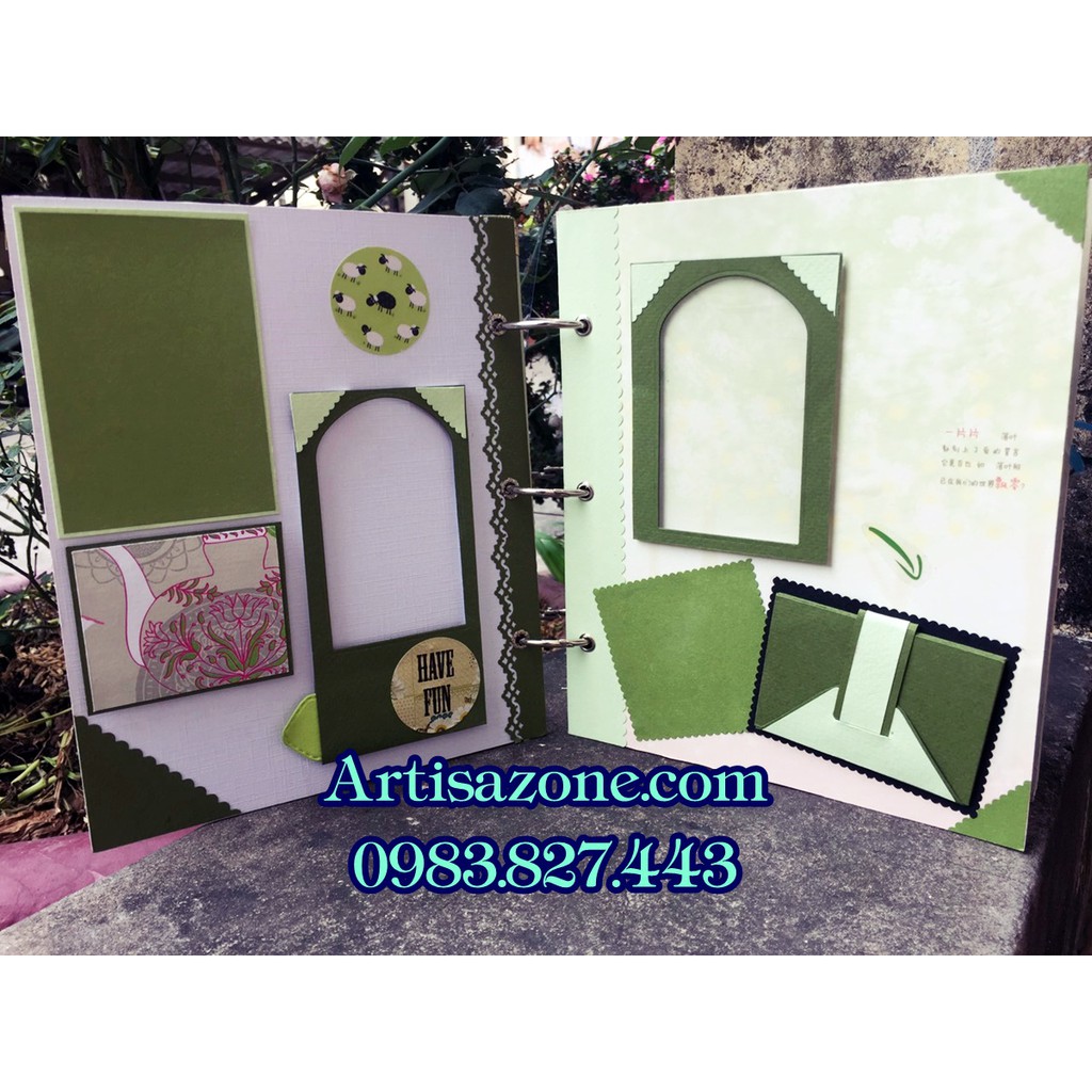 Album dán ảnh - Scrapbook handmade (Từng mẫu sản phẩm được mô tả bên dưới bài viết)