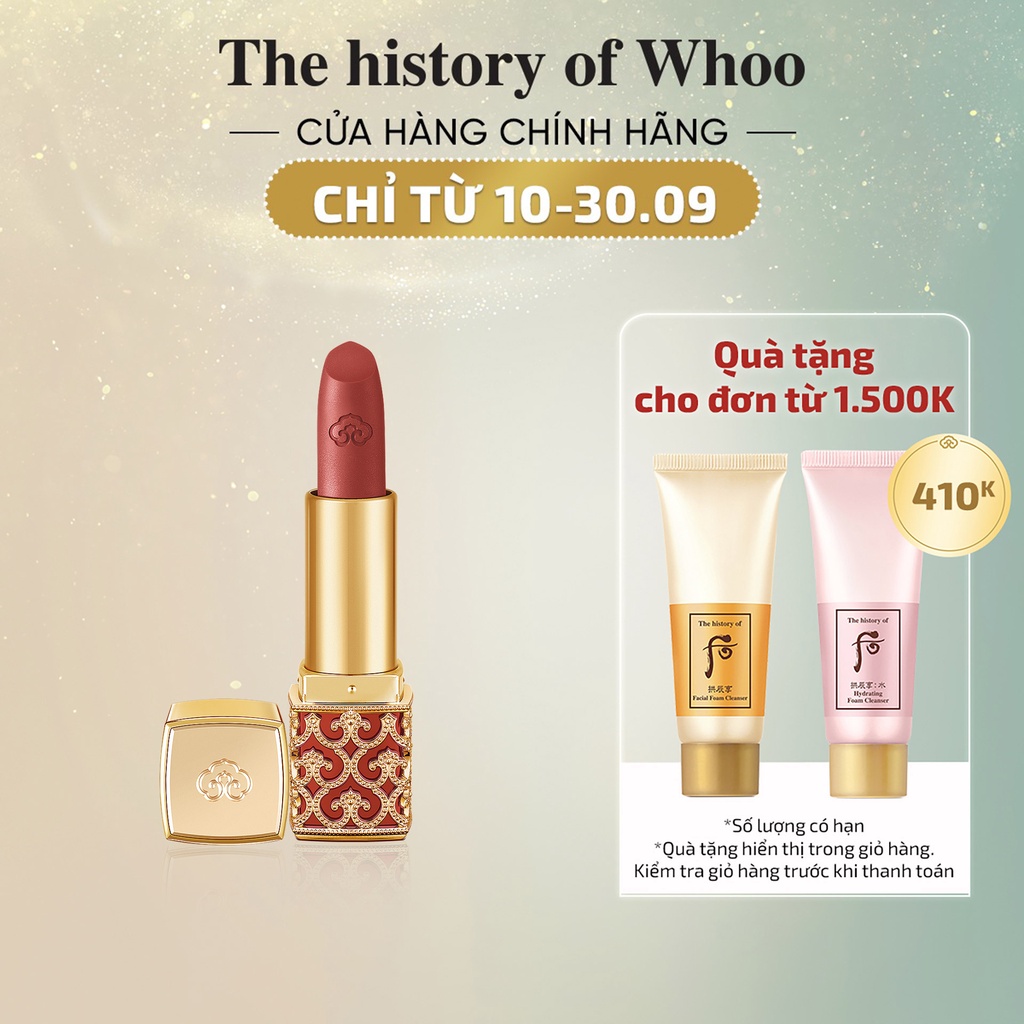 Son nhung lì Đông y The history of Whoo Gongjinhyang Mi Velvet Lip Rouge 3.5g