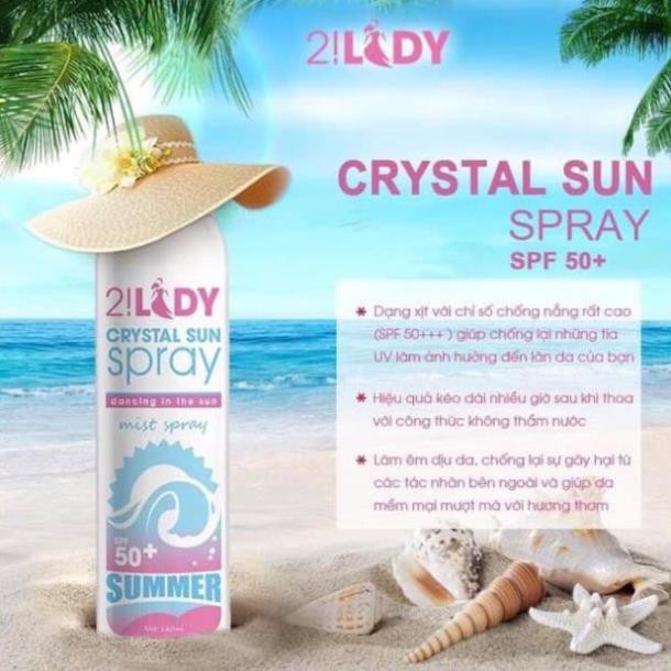 Xịt chống nắng 2Lady MagicSkin - Xịt chống nắng nhanh, tiện lợi mang đi chơi, đi làm, đi du lịch dễ dàng