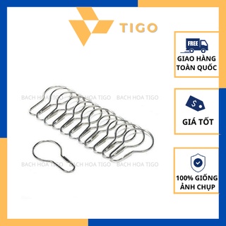 Combo 10 cái móc bầu loại nhỏ treo hàng, móc rèm cửa, treo đồ, móc khoá,...
