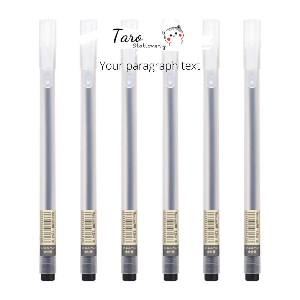 Bút gel đen basic Take Notes tiện lợi A21 Taro Stationery