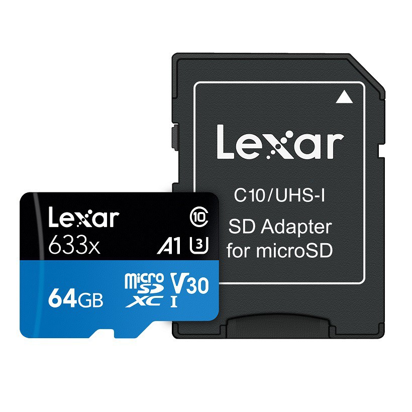 [Mã ELFLASH2 hoàn 10K xu đơn 20K] Thẻ nhớ MicroSD Lexar 64GB class 10 U3 | BigBuy360 - bigbuy360.vn