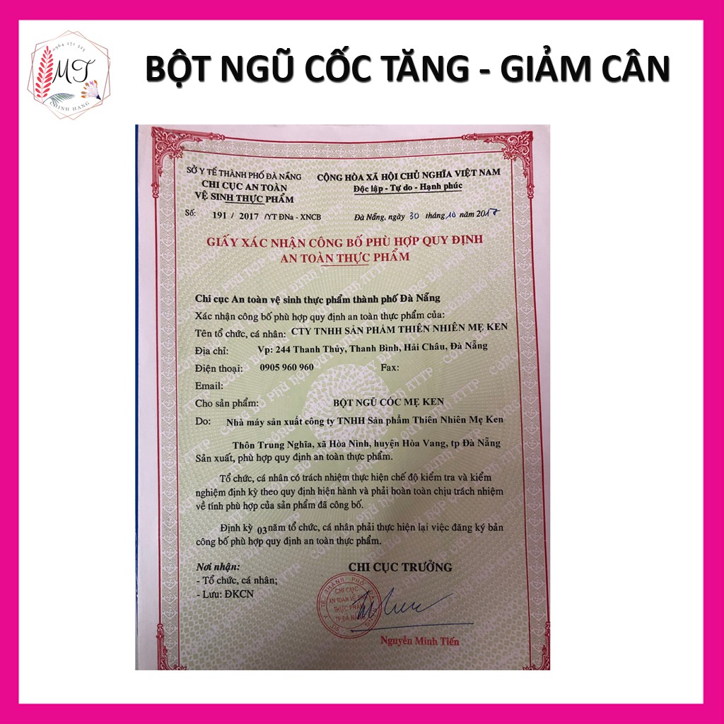 Bột Ngũ Cốc Dinh Dưỡng Mẹ Ken 1kg - Ngũ Cốc Tăng Cân, Giảm Cân, Lợi Sữa Cho Bà Bầu Hiệu Quả