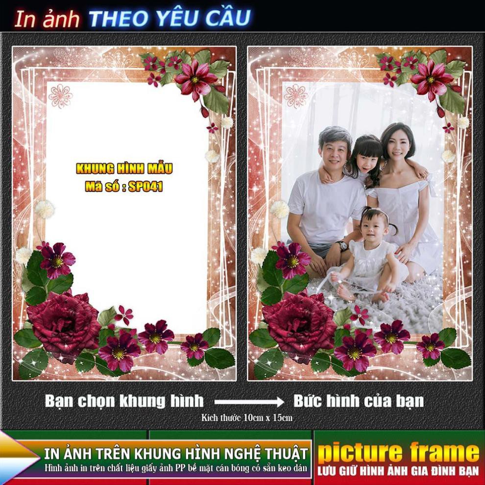 [IN ẢNH THEO YÊU CẦU] - lồng ghép ảnh vào khung hình nghệ thuật. Kích thước 10x15cm.