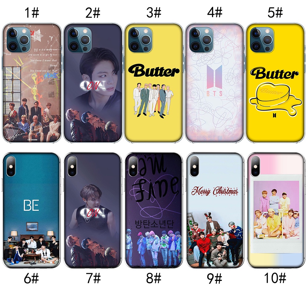 Ốp Lưng Phong Cách Nhóm Nhạc Bts Cho Apple iPhone 8 8+ 7 7+ 6 6+ 6s+ Plus 5 5s SE 2016 MZD31