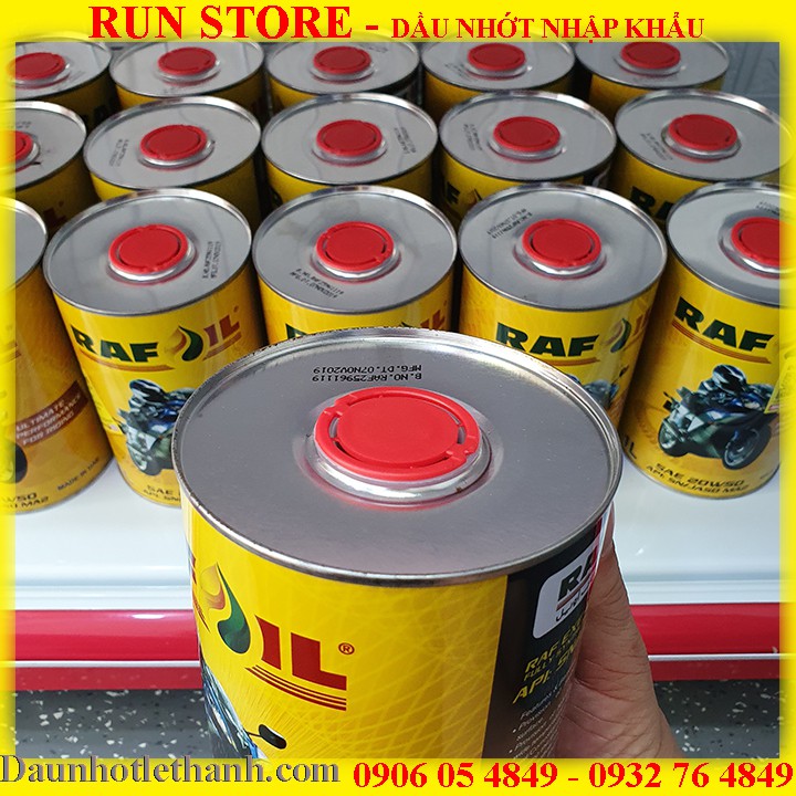 Combo 12 Lon Nhớt Tổng Hợp RAFOIL EXE 4T 20W50 1000ml – Nhớt Tổng Hợp Nhập Khẩu Dubai – Hàng Chính Hãng