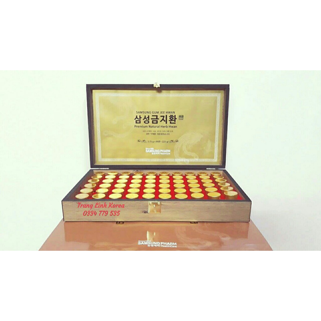 An cung ngưu hoàng hộp gỗ 60 viên Samsung GumJeeHwan - Bổ não hàn quốc chính hãng - tranglinhkorea | BigBuy360 - bigbuy360.vn