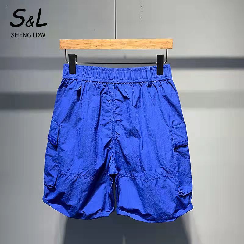 Quần Short Thể Thao Bằng cotton Dáng Rộng Cột Dây Thời Trang Mùa Hè Cho Nam S 2022