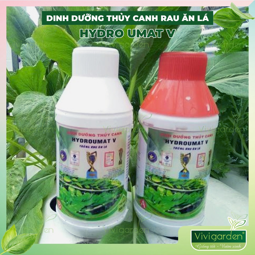 1 lít dinh dưỡng trồng rau thủy canh ăn lá Hydro Umat V chính hãng