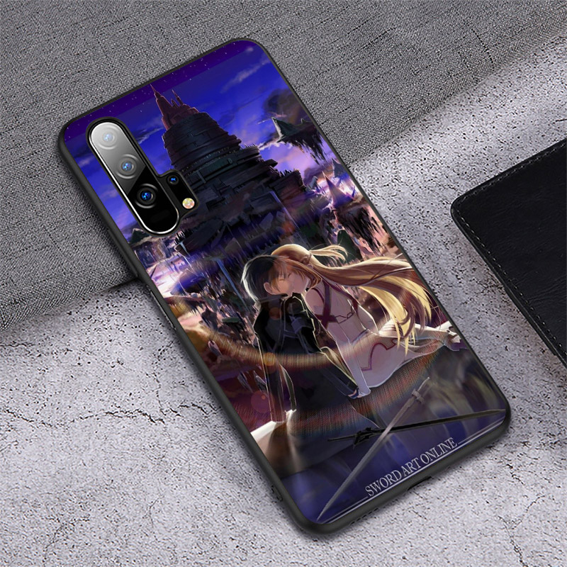 D81 Sword Art Online Huawei Nova 2 Lite 2i 3 3i 4 4E 5 5T 6 7 Pro SE Soft Phone Case