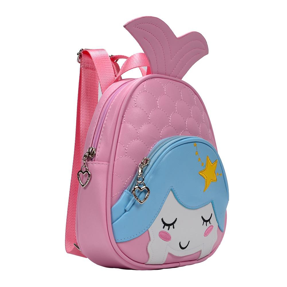 ♚Frendyest♚Cute 3D Fish Tail Waterproof Kids School Bags Children Cartoon Backpack