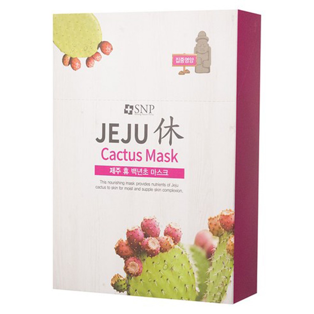 SNP Jeju Baeknyeoncho face Mask gói 10 gói [Vận chuyển từ Hàn Quốc]