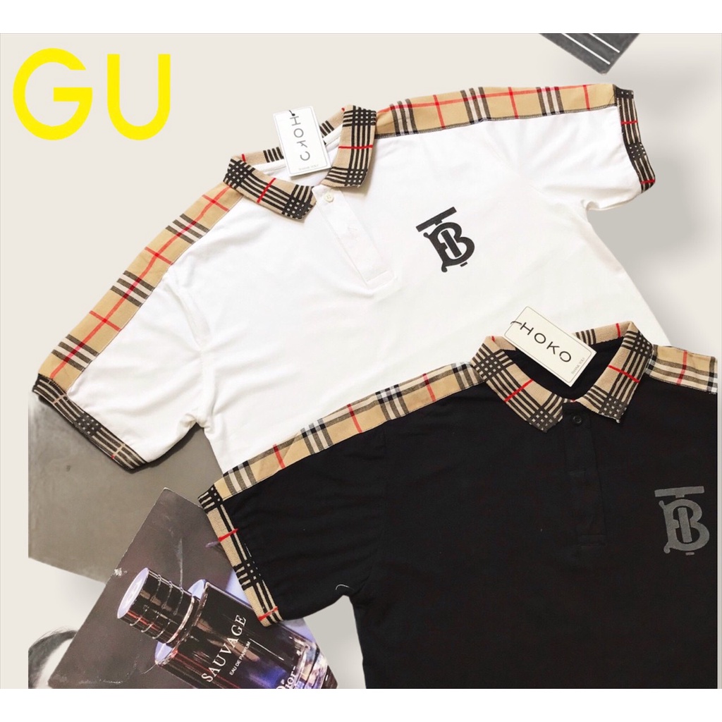ÁO THUN CỔ POLO NAM IN THÊU LOGO PHỐI CỔ TAY ÁO KẺ SỌC CỰC XỊN HÀNG BAO ĐẸP BAO CHẤT LƯỢNG - GU FASHION