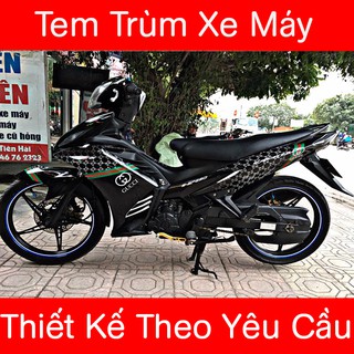 Tem Trùm Exciter 135 Đen Gucci