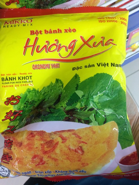 Bột bánh xèo- bánh khọt