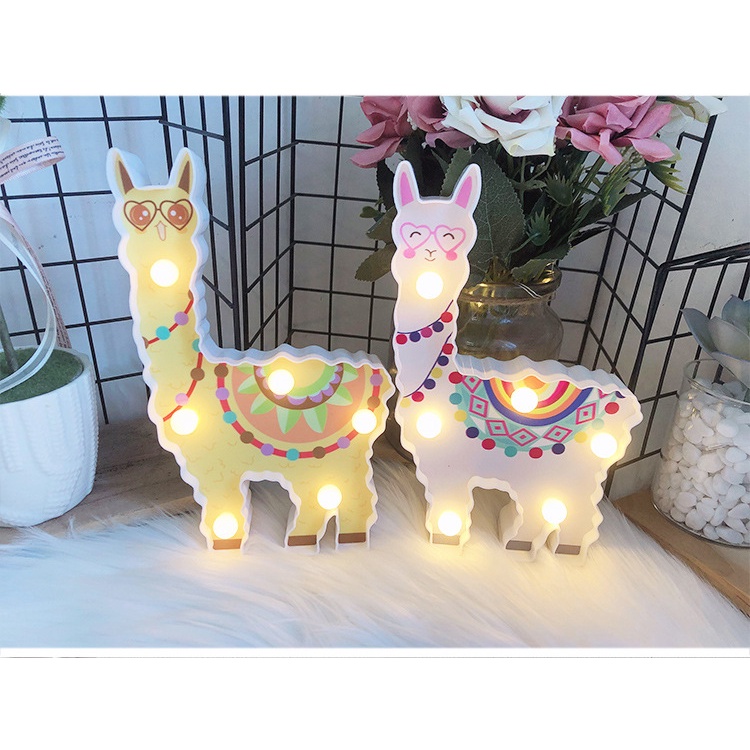 Đèn trang trí hình lạc đà decor phòng ngủ, sinh nhật, quà tặng dùng 2 pin AA (Ko gồm pin)