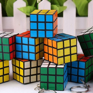 Móc khóa rubik 3*3cm-móc khóa rubik 3x3 xoay được