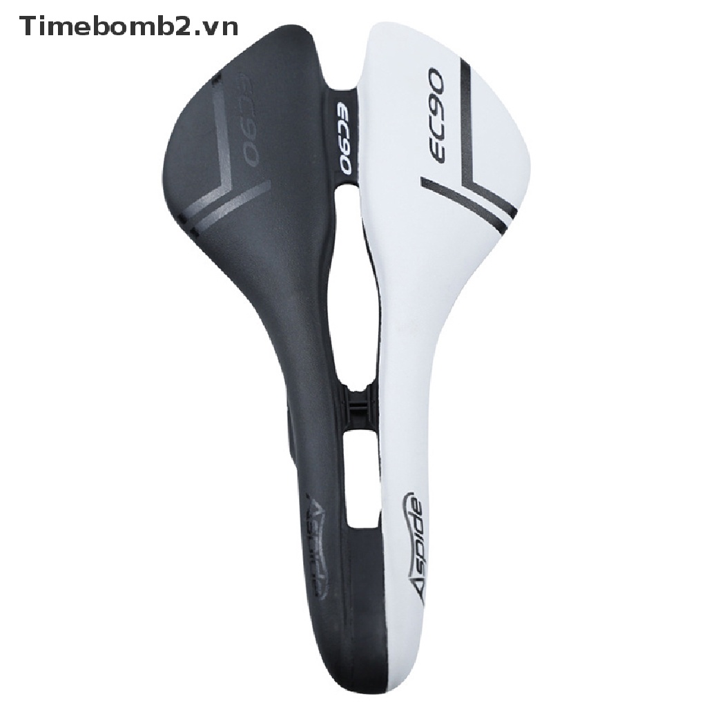 Yên xe đạp bọc da sợi carbon EC90 siêu nhẹ thời gian 2
