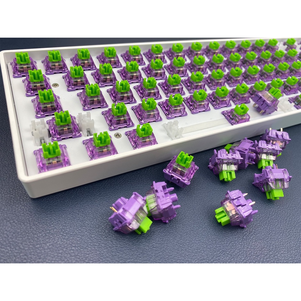 Công tắc - Jelly Green Switch - Linear 5pin Pre-lubed Thay thế bàn phím cơ