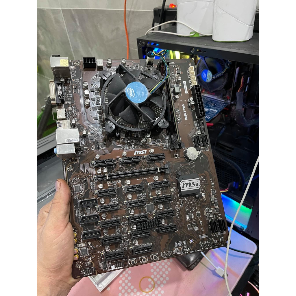 Mainboard B360 F Pro chuyên cày tiền số, và máy games đồ họa