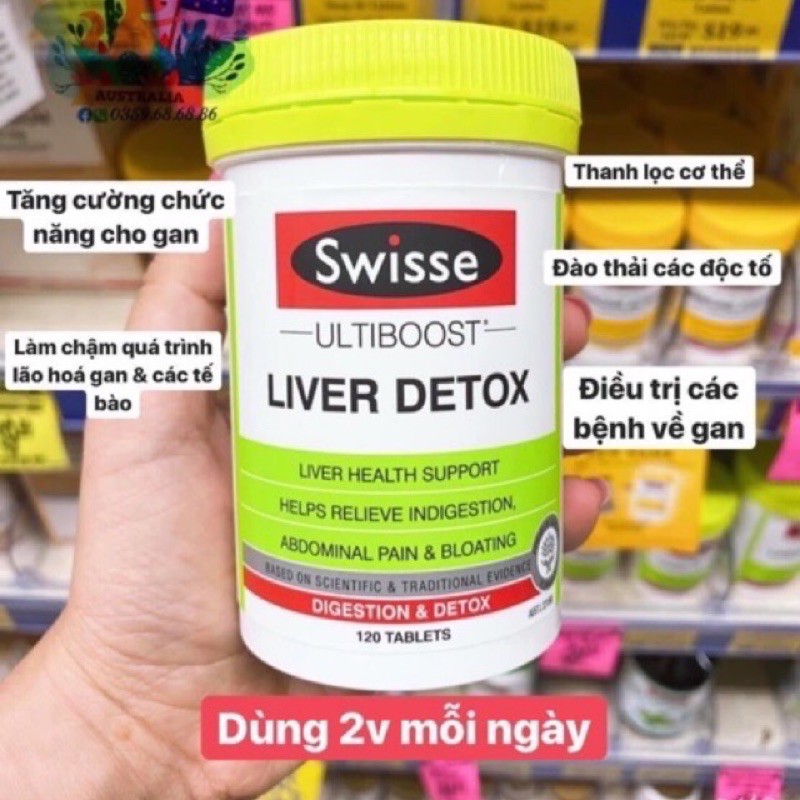 Giải Độc Gan Lọ 60v Swisse Liver Detox