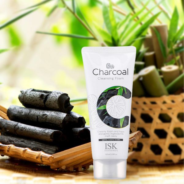 Sữa Rửa Mặt Tạo Bọt Than Hoạt Tính ISK Charcoal Cleansing Foam Sạch Sâu, Kiểm Soát Dầu 100ml - ICFC0800110