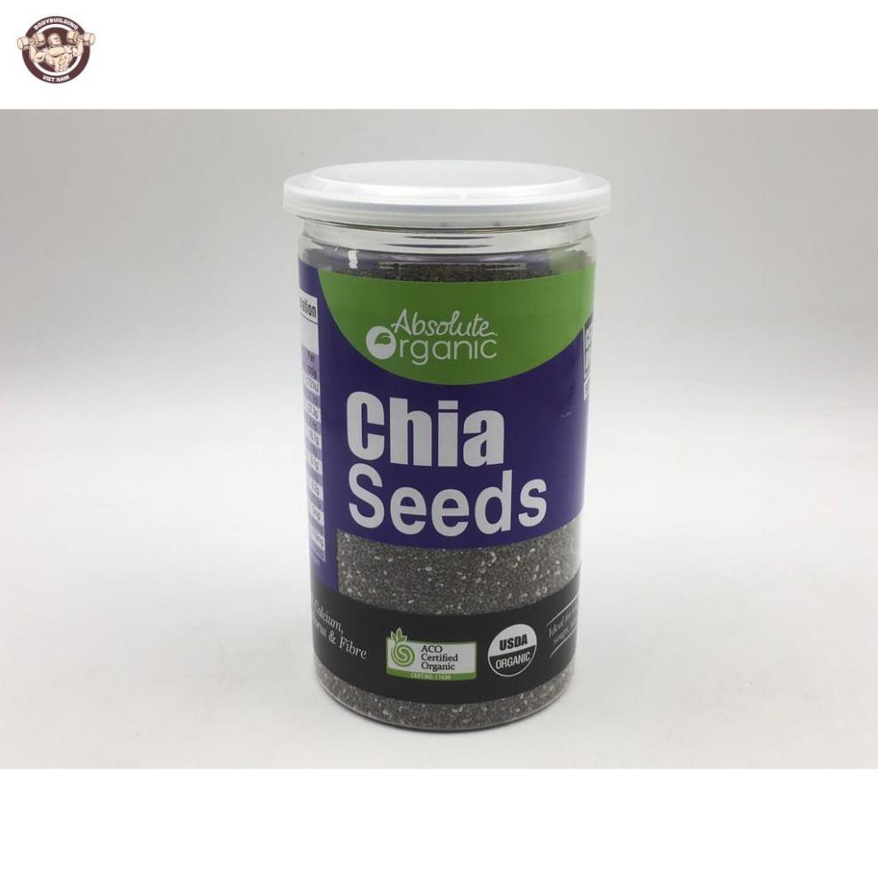 Hạt chia đen Organic , Hiệu Absolute của Úc. Khối lượng 500gr.