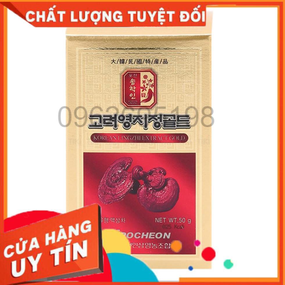 Cao Linh Chi POCHEON Hàn Quốc hộp 5 lọ - 50g (Lingzhi Extract Gold)