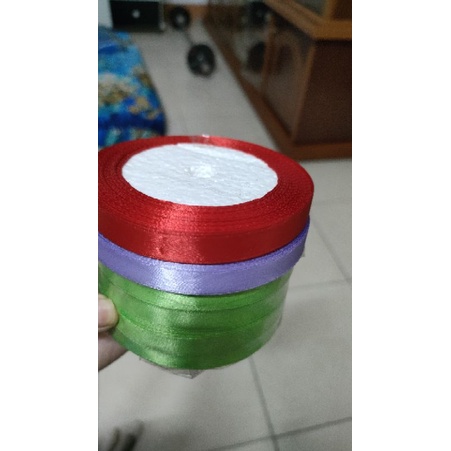Ruy băng lụa Satin 1cm dùng gói quà, bó hoa, làm đồ handmade