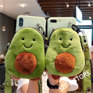 Ốp điện thoại họa tiết quả bơ nhồi bông đáng yêu DIY cho OPPO A9 2020 A5 2020 A1K K3 F11Pro A7 A5s A3s F9 F7 F5 F3