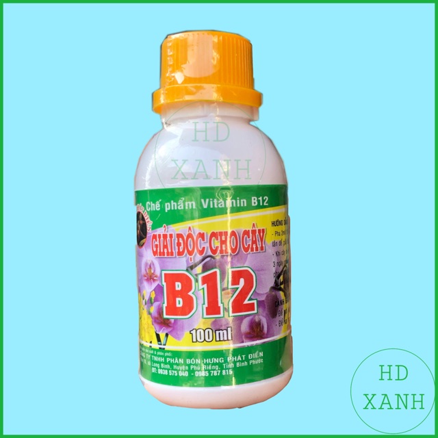  B12 giải độc cho cây