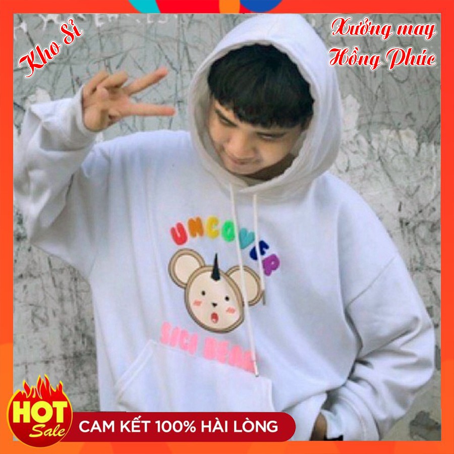 (Kho Sỉ) ÁO HOODIE - ÁO KHOÁC NỈ NGOẠI SICI BEAR (HD2200 - UNCOVER)