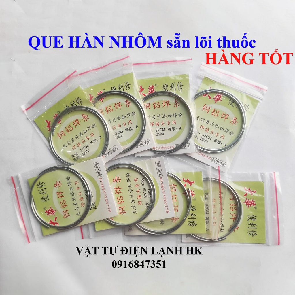 Que hàn nhôm lõi thuốc (LOẠI TỐT) nhẹ lửa