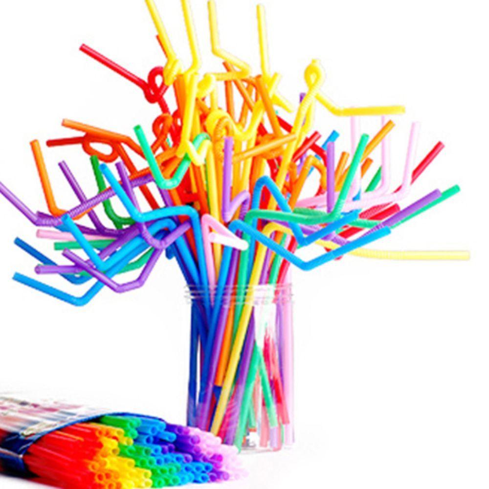 LEISURE Ống Hút Cong Dùng Một Lần Trang Trí Tiệc Cưới / Nhà Bếp