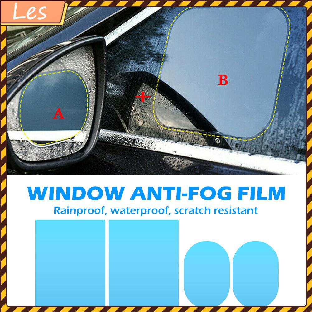 Bộ 4 miếng phim dán bảo vệ kính chiếu hậu xe hơi chống sương mù