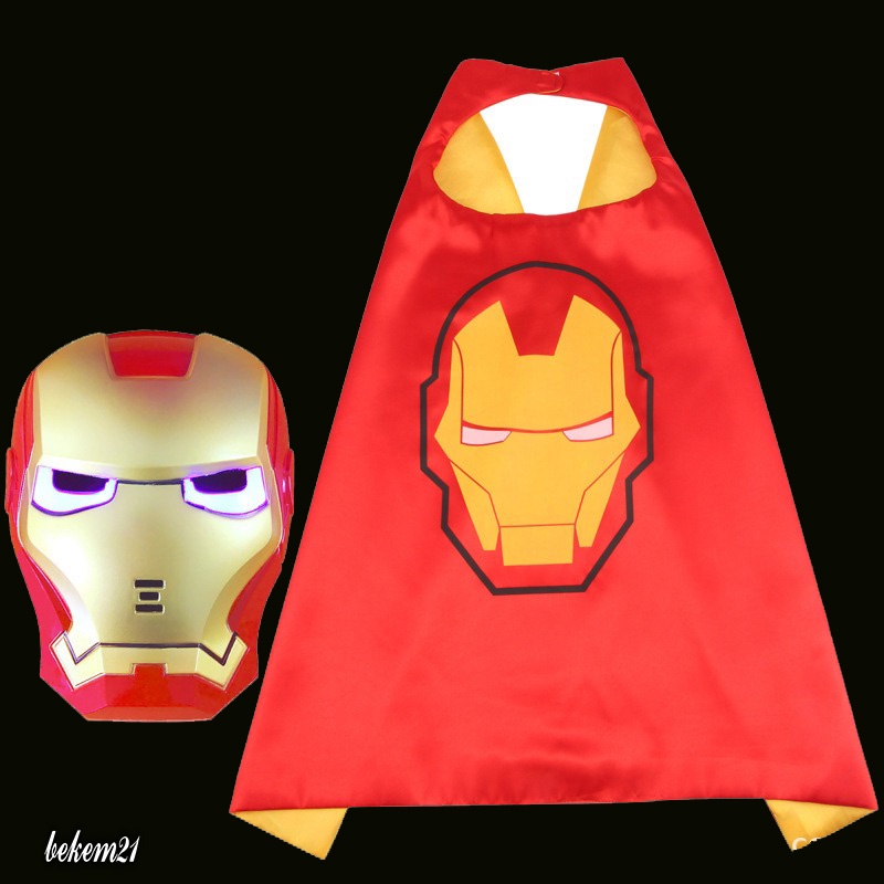 Đồ chơi hóa trang nhân vật Biệt đội siêu anh hùng đội áo choàng,mặt nạ,gang tay Spiderman,Người nhện cho bé