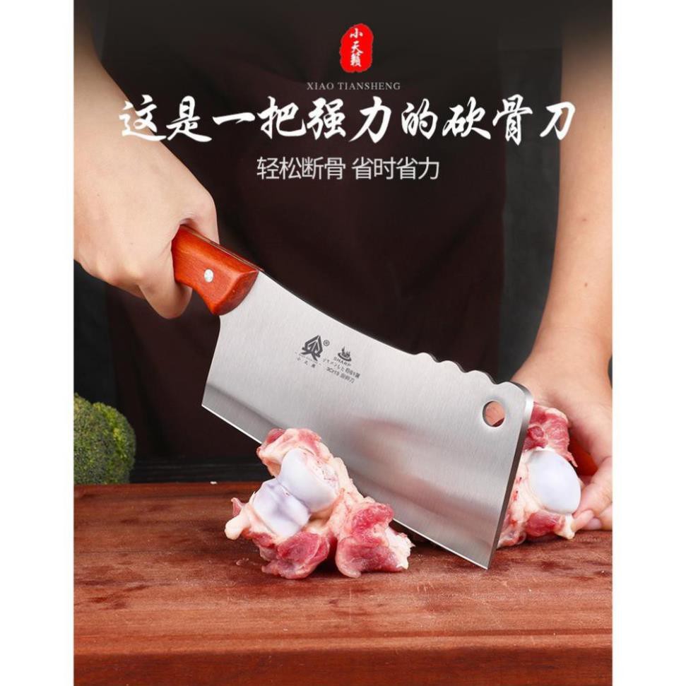 Dao chặt xương vay sóng japan stainless steel cao cấp - đồ dùng nhà bếp tiện dụng FUJIKA