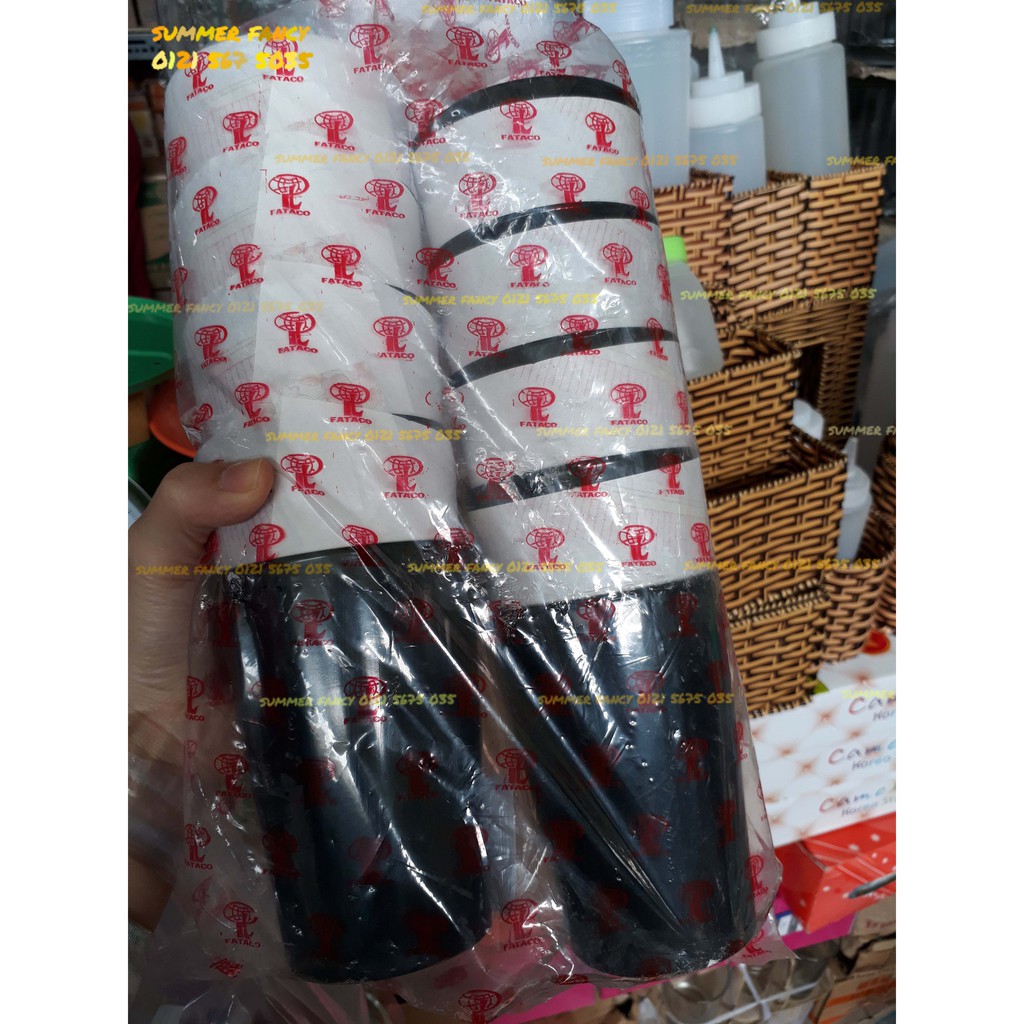 Ly nhựa uống nước ca melamine phíp cốc uống trà đen nhám đen bóng