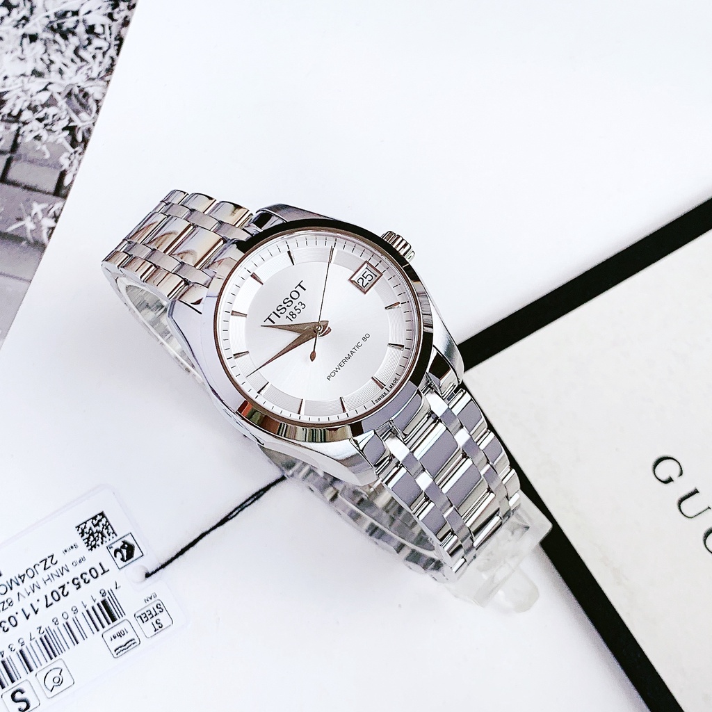 Đồng hồ nữ dây thép Tissot Couturier Powermatic 80 T035.207.11.031.00