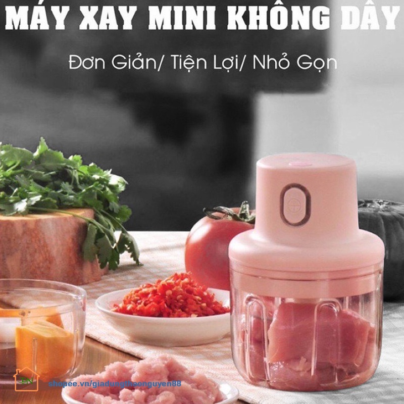 Máy Xay mini Đa năng Cầm tay Sạc bằng cổng USB điện thoại - Hàng Công ty