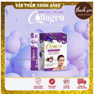 Collagen Măng cụt_Đậu biếc nguyên hộp 30 gói