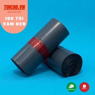 Tuiniemphong 100 Túi Gói Hàng Xám Đen, Túi Đóng Hàng Tự Dính Xám Đen Uy Tín, Giá Rẻ Nhất Hà Nội
