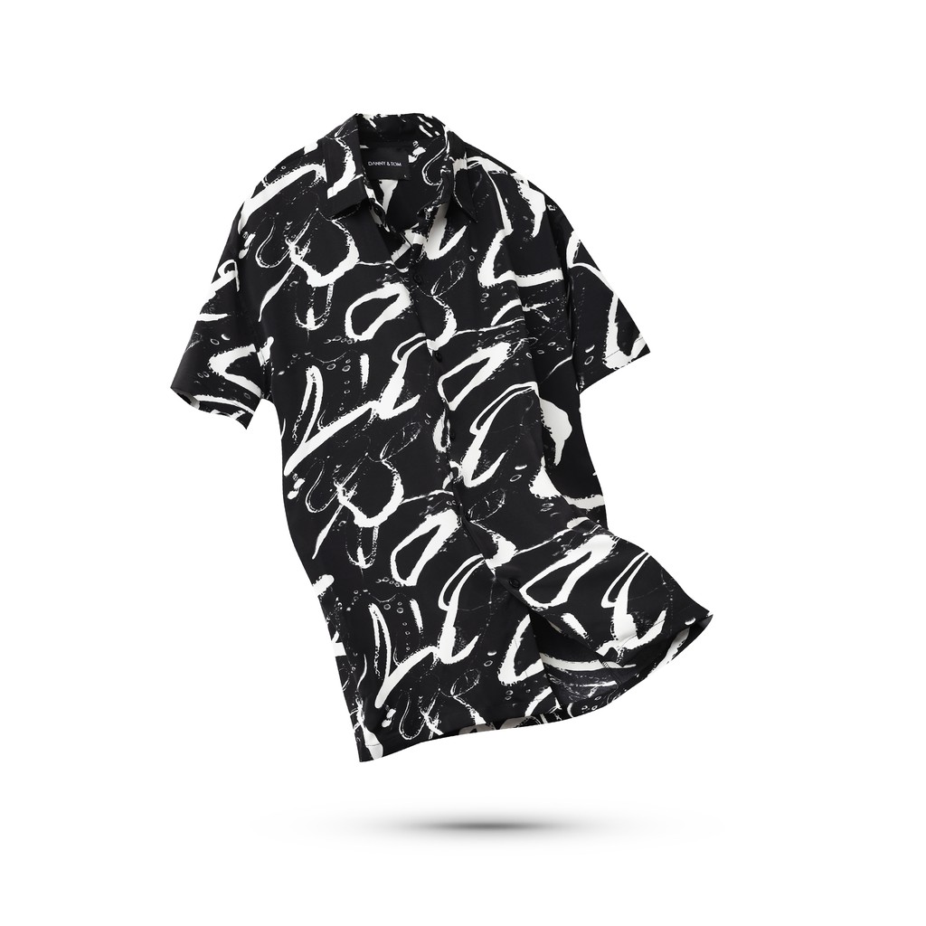 Áo sơ mi Tay ngắn Họa tiết Taru, Vải lụa Thoáng mát, Chống nhăn Form Regular Fit, Chuẩn đẹp , Năng động DN02 - DANNYTOM | BigBuy360 - bigbuy360.vn