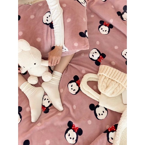 Chăn lông cừu Disney cao cấp, siêu mềm mịn