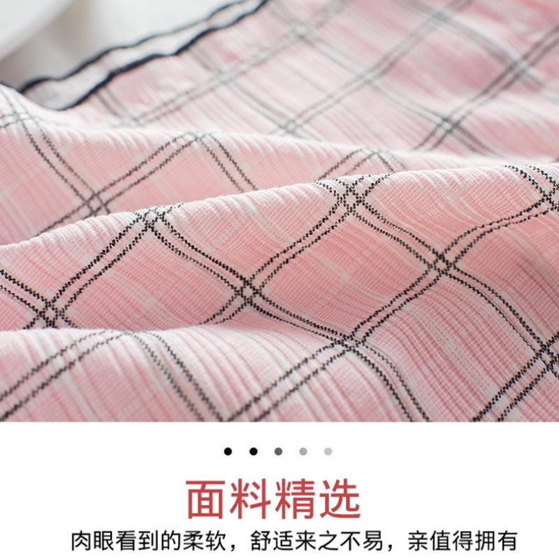 Quần lót cotton lưng vừa kẻ sọc caro dễ thương cho nữ