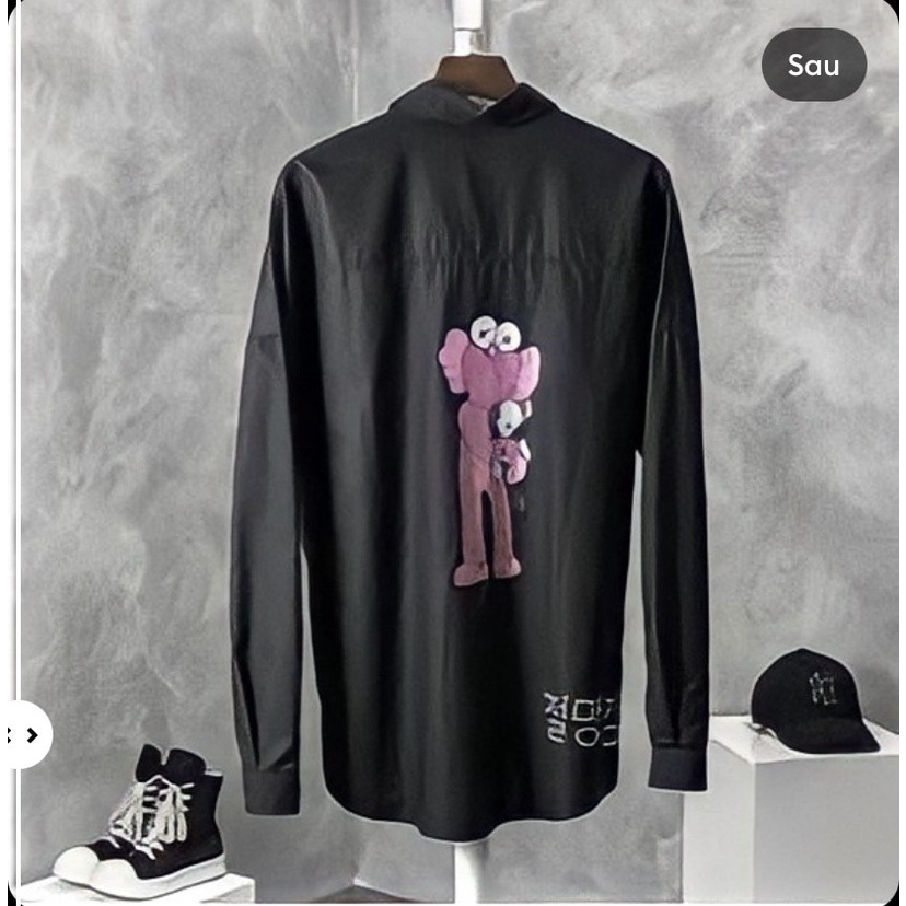 Sơn mi đũi kaws đen