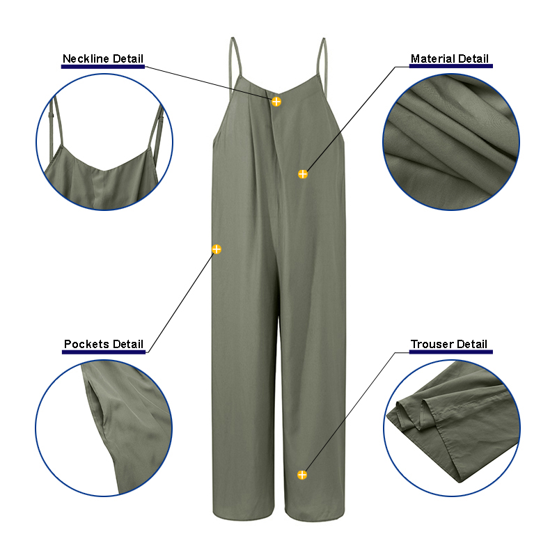 Áo liền quần ZANZEA ống rộng thời trang dành cho nữ | BigBuy360 - bigbuy360.vn